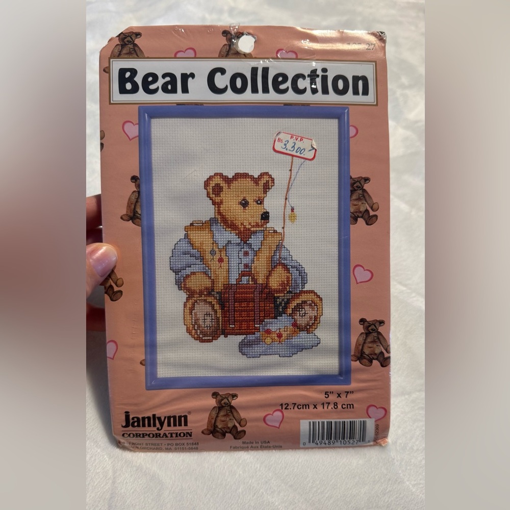 Janlynn Teddy Bear Cross Stitch Kit